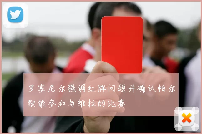 罗塞尼尔强调红牌问题并确认帕尔默能参加与维拉的比赛